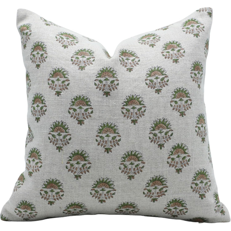 Housse de coussin en coton Fabividine - accessoire de décoration parfaite, Indarjeet, H 24 po x l 24 po