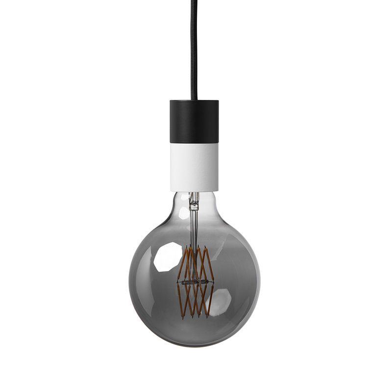 Jazlyn 1 - Light Single Pendant, Black/White