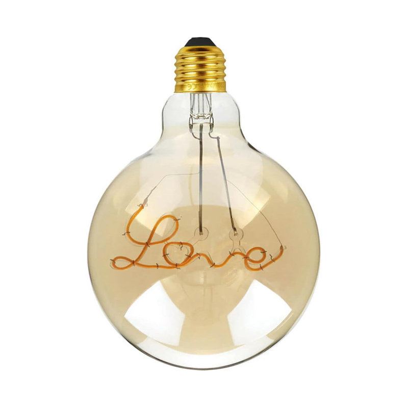 Sickler 4W LED Globe Light Bulb Amber