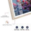 Décoration murale côtière Shadowbox Twilight Hydrangeas II par Notoriart, structure en chêne naturel, H 46 po x l 37 po-131152093-131152098