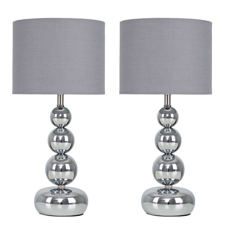 Ettinger Metal Table Lamp, Grey