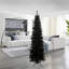 Arbre de Noël 6 pi avec sapin de Noël artificiel non éclairé avec branches réalistes, sapin de Noël avec 618 pointes, noir-107091507