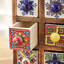 Hand Painted Multicoloured Ceramic 6 Drawer Chest