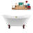 60" Streamline Clawfoot Soaking Acrylic Bathtub-76223412-76223416