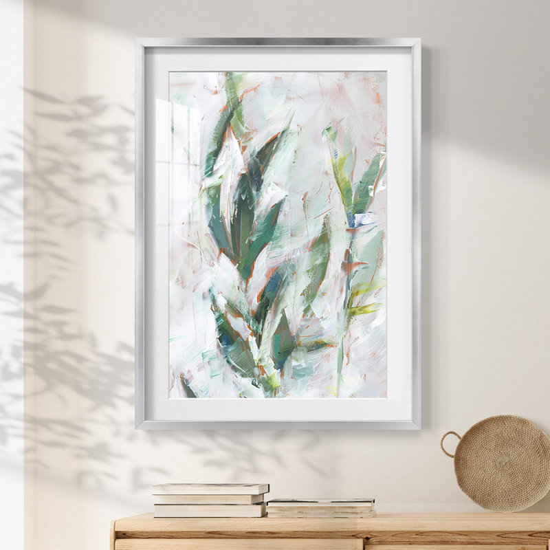 Blushing Abstract II -Gallery Wrapped Canvas, Silver, 28.5'' H x 20.5'' W