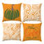 4 housses de coussin décoratives à motif abstrait de citrouilles