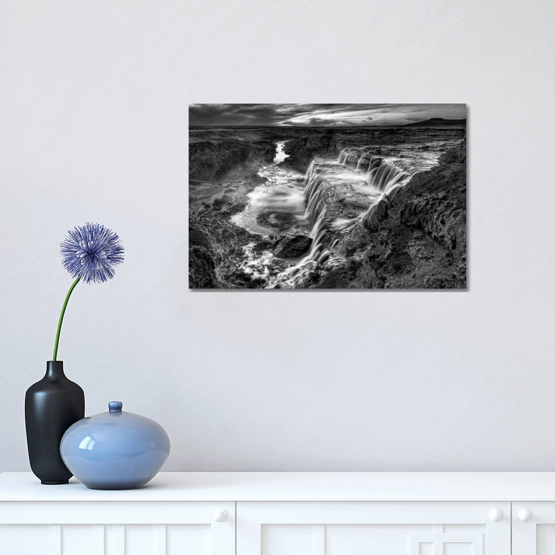 B&W Desert View II 1 Piece Wrapped Canvas Wall Art, 30.48 cm H x 45.72 cm W