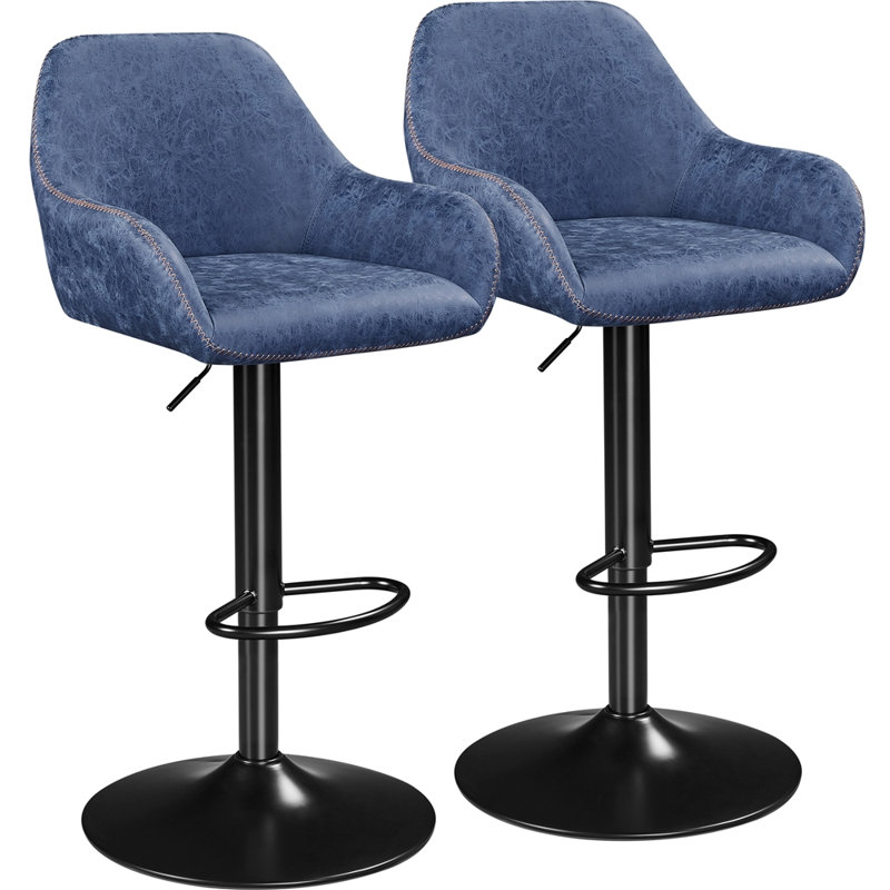 Tabourets de bar rotatifs 2 pièces Eastway, Bleu