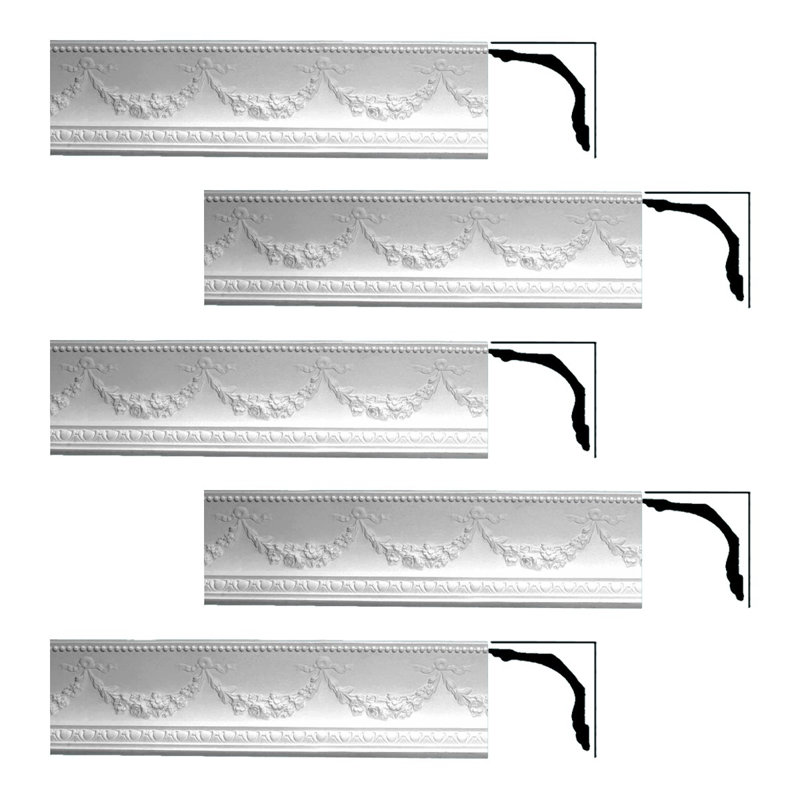 Moulure couronnée H 10 po x l 1/2 po x P 10 po