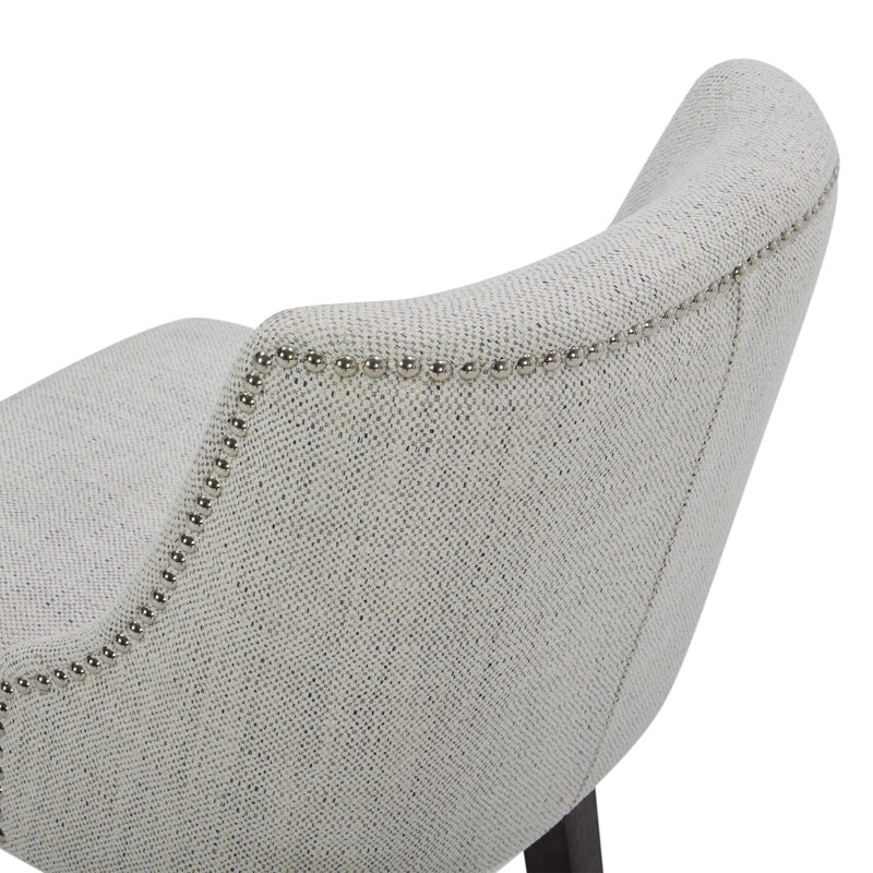 Arvelle Swivel Upholstered Counter Stool, Ivory