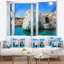 Tapisserie «Seashore Open Window to Rocky Sunny Ocean»-28507965