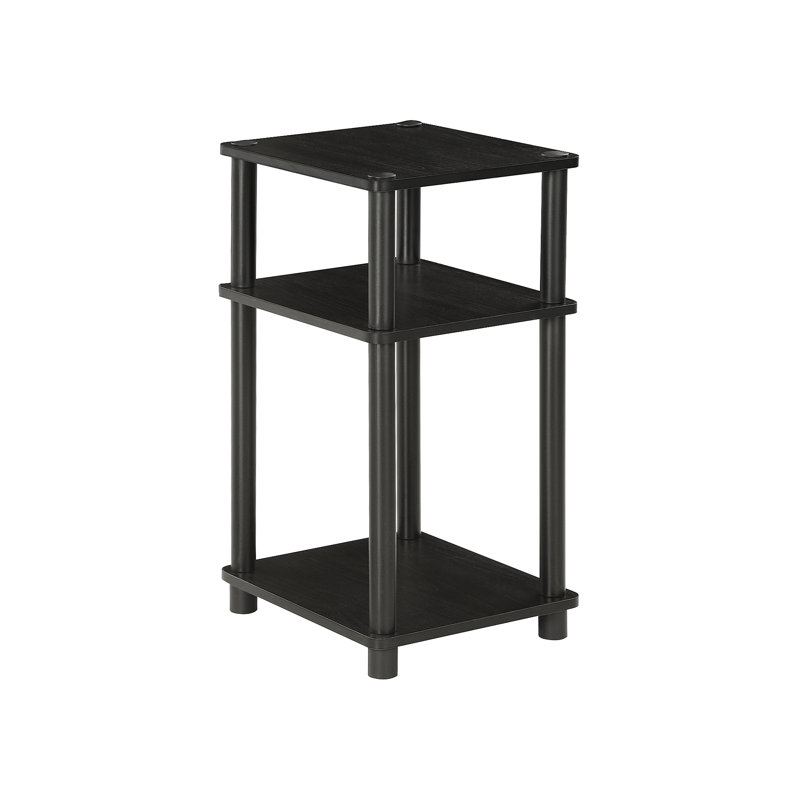 Caylee 57.9cm H x 34cm W Etagere Bookcase, Americano/Black