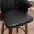 Devault Swivel Upholstered Counter Stool With Wood Frame-1196035708