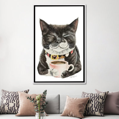"Purrfect Morning" par Holly Simental, reproduction d’art