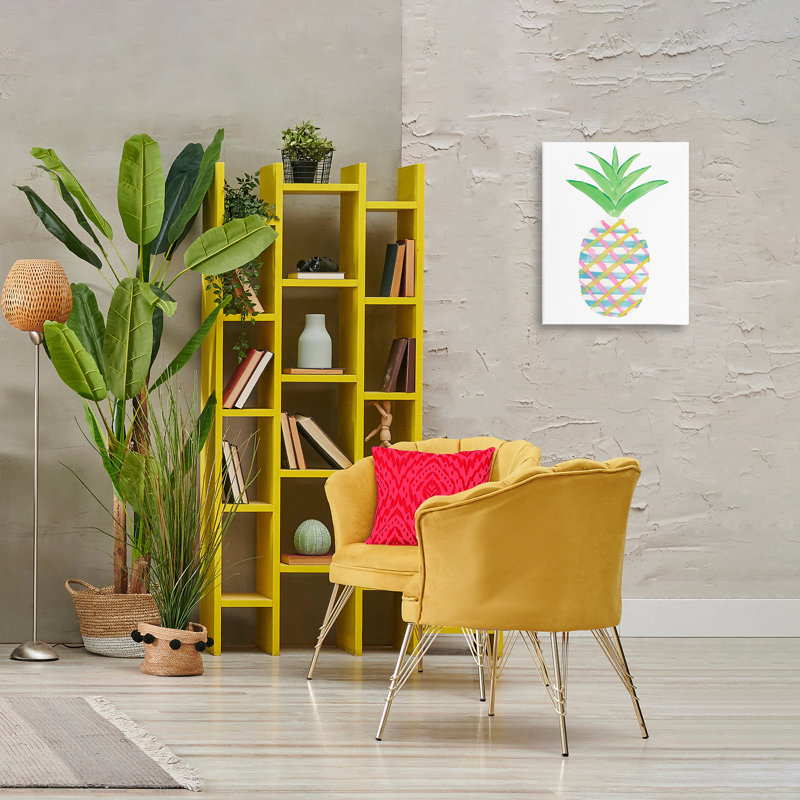 «Plaid Pineapple Fruit» par Julie DeRice, H 20 po x l 16 po