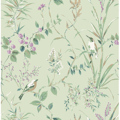 Elegant Plum Paper Wallpaper - Washable, Peelable & Easy Installation