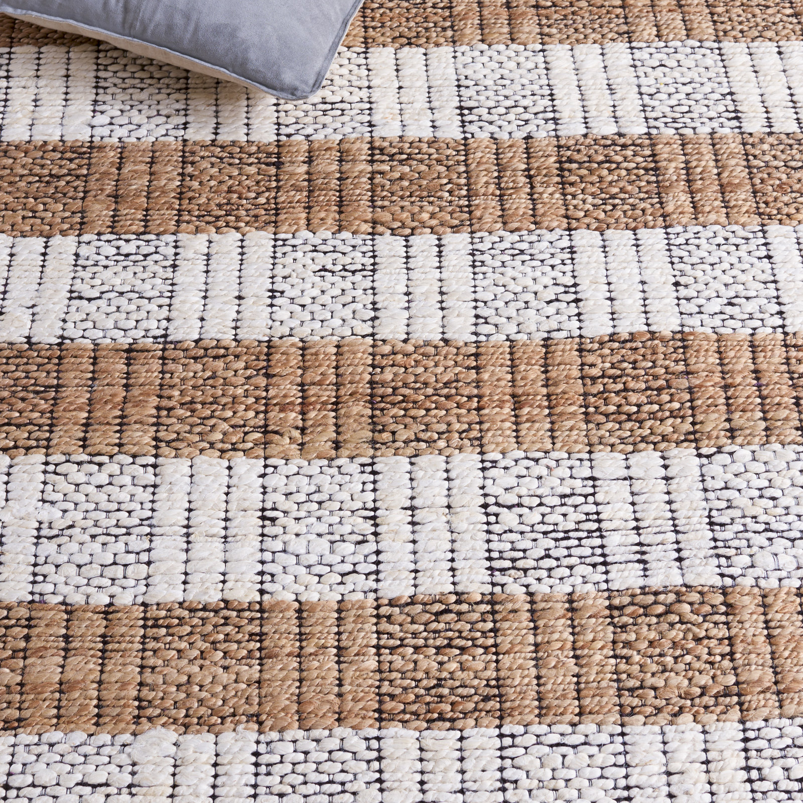 Hand-Woven Striped Performance Rug, 9'-0" X 12'-0" Rectangle