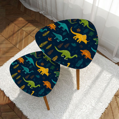 Ensemble de 2 tables basses gigognes Triangle