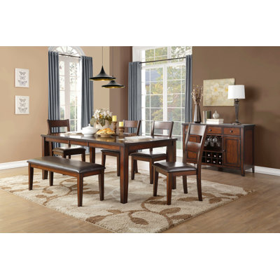 Denholme 4 - Person Four Leg Dining Set