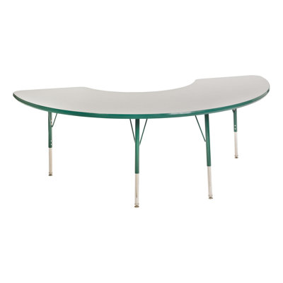Adjustable Height Half Moon Activity Table