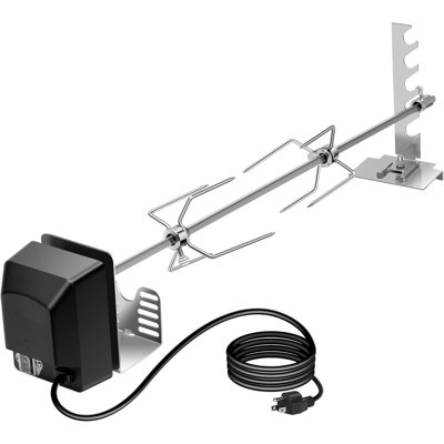 304 Stainless Steel Rotisserie Grill Kit With 120v 4w Motor