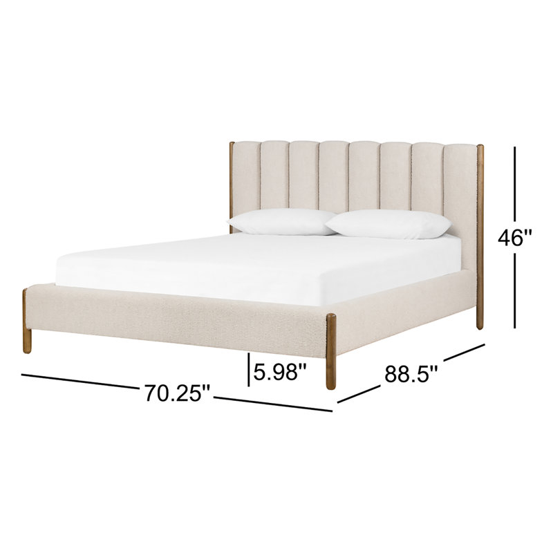 Emma Upholstered Bed, Queen