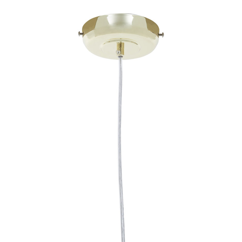 Bowley 3 - Light Bulb Pendant, Gold/White