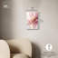Art floral élégant en acrylique rose et doré par Art Remedy, prêt à être accroché-919179235