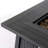 28-Inch Iron Square Propane Fire Pit Table