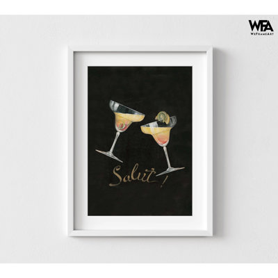 Margarita Art Print, Framed Cocktail Poster, Bar Cart Decor, Margarita Cocktail Art, Tequila Poster Print, Bar Wall Decor, Framed Wall Art