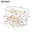 White Full/Full Bunk Bed With Trundle And Stairway - Quality Pine Wood Build, Guardrail For Protection, Generous Storage, Effortless Assembly Procedure Followed Full Over & Staircase, Robust-1540774383