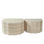 Ensemble de 2 tables basses rondes gigognes