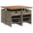  Patio Dining Set Set Of 8 Gray, Brown, Dark Gray-1779423124-1779423130