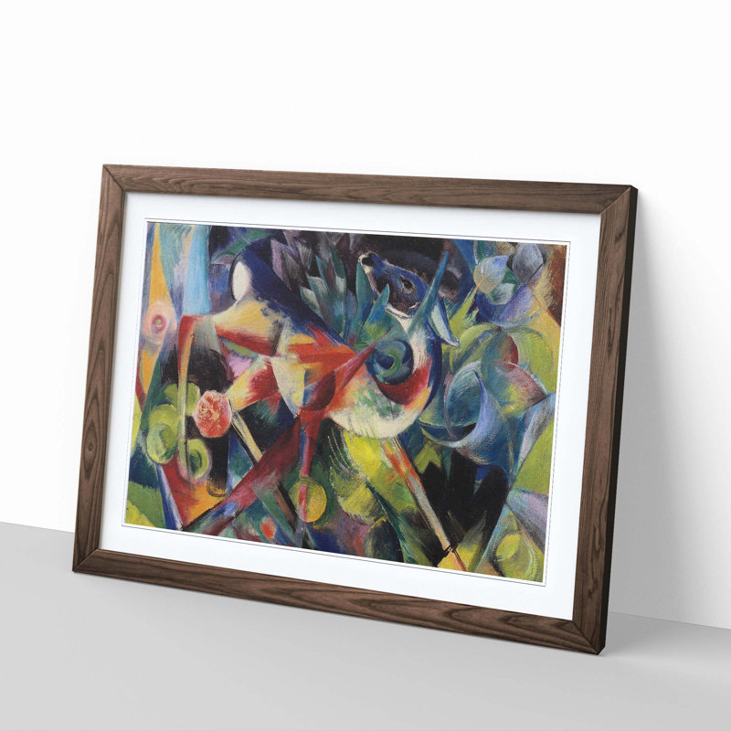 Single Picture Frame Painting, Walnut