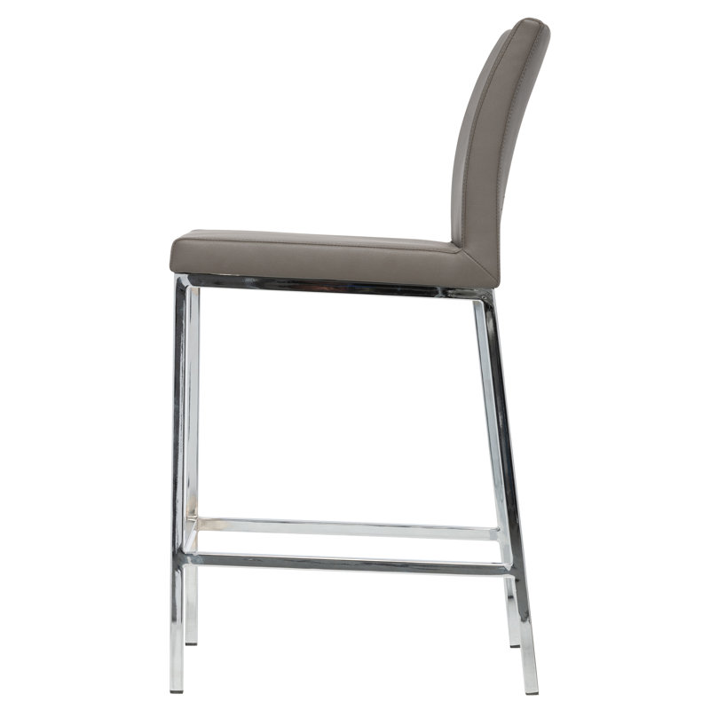 Kunze Jersey Bar & Counter Stool, Charcoal, Counter Stool (25.5" Seat Height)