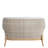 Palma Loveseat Vinyl - Natural/Linen Wicker