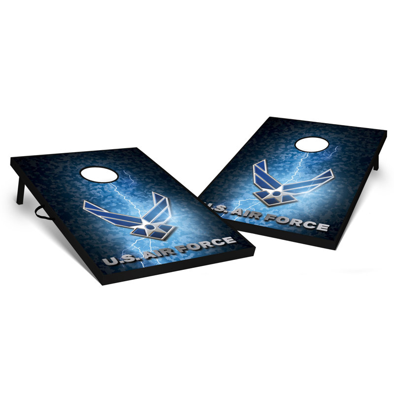 2' X 3' US Air Force Lightning Tailgate Size Cornhole Set