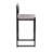 Upholstered Counter Stool with Metal Frame