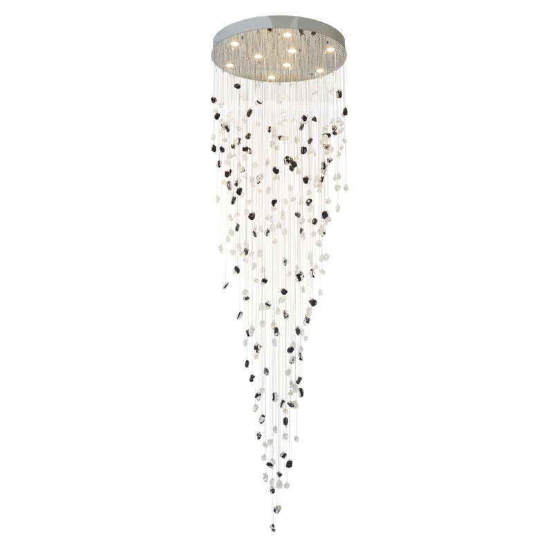 Lustre, H 108 po x l 32 po x P 32 po, Chrome