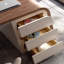 62.99"Walnut Rectangular Solid+Manufactured Wood with 3 drawers desk-108403874-108403875