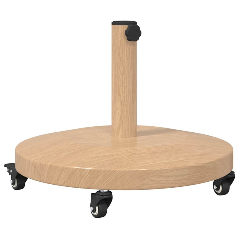 Steel Umbrella Base, Light Wood