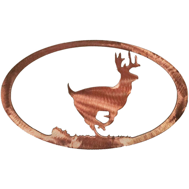 Courir ovale cerf, Cuivre poli
