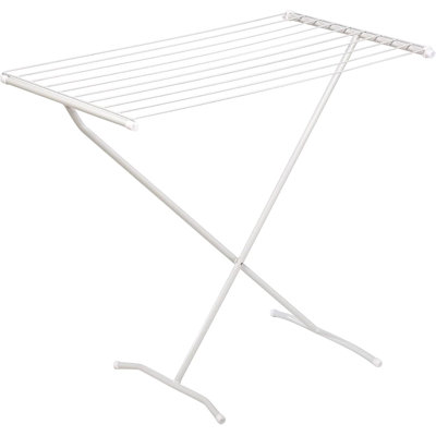 Collapsible Clothes Drying Rack – Sturdy Metal X-Frame, Space-Saving Towel & Laundry Rack for Indoor/Outdoor Use, Foldable Design for Laundry Organization