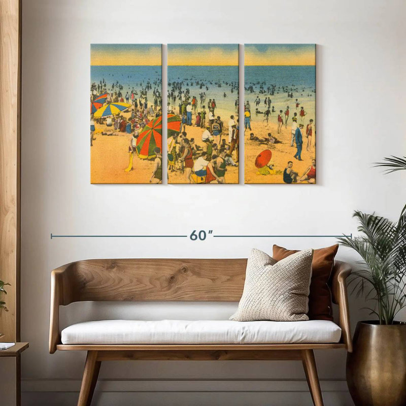 Plage Gillard carte postale, H 28 po x l 45 po