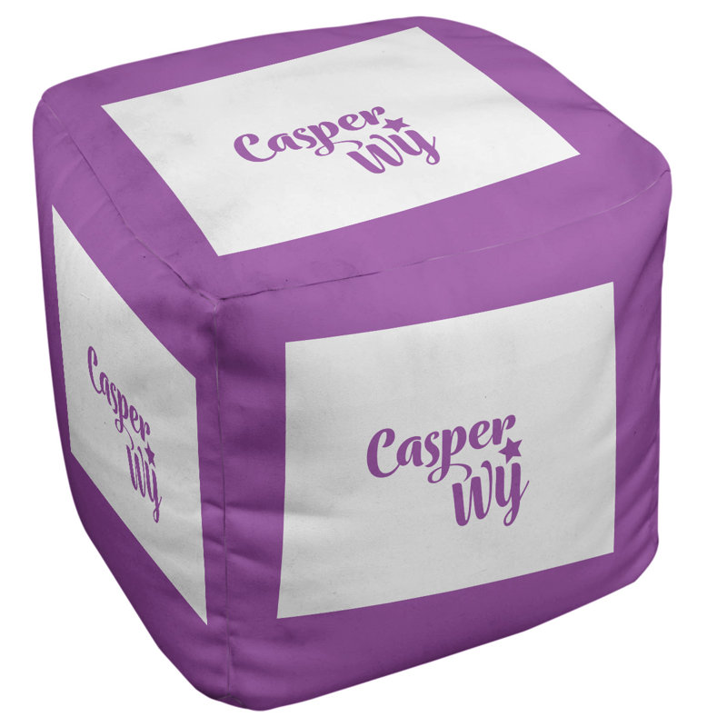 Repose-pieds à cubes wyoming casper, Violet