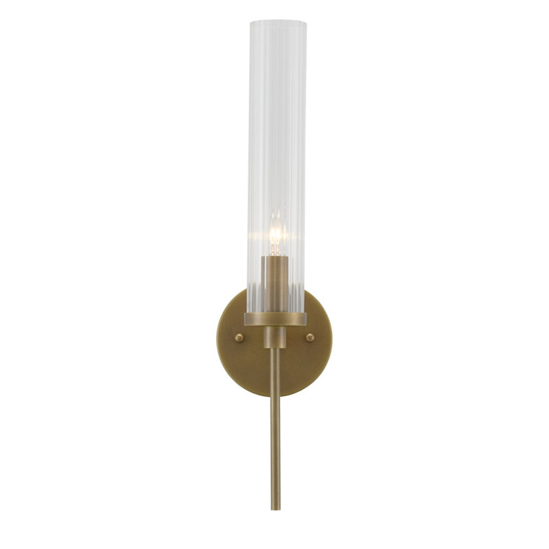 Bellings Armed Sconce, Antique Brass