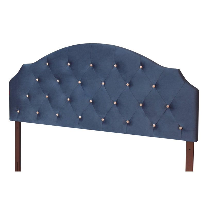 Ameer Upholstered Headboard, Blue, Queen