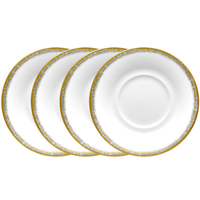 Noritake Haku Set Of 4 Saucers, 6"
