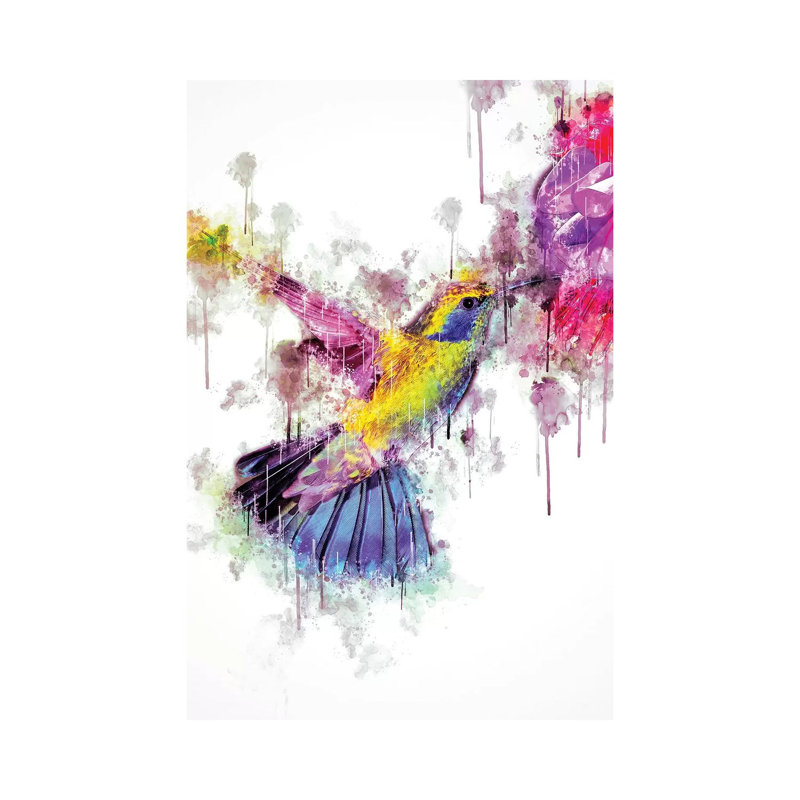 Humingbird by Cornel Vlad - Wrapped Canvas Painting, 66.04cm H x 45.72cm W x 1.905cm D