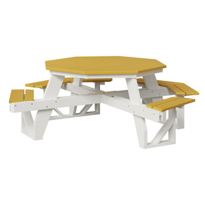  Table de pique-nique régulière avec plateau blanc